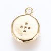 Brass Charms ZIRC-G116-08-3