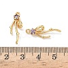 Brass Micro Pave Cubic Zirconia Pendants KK-A281-21G-03-3