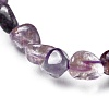 Natural Auralite Bead Stretch Bracelets X-BJEW-K213-63-3