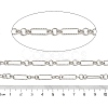 Alloy Oval Link Chains LCHA-L002-06P-2