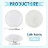 Satin Fabric with Polyester Flat Round Fascinator Hat Base for Millinery FIND-WH0173-320A-2