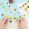 6Pcs Beadable Bamboo Knitting Needle & 6Pcs Cat Alloy Enamel Stitch Marker Kits DIY-DR00013-4