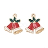 Christmas Alloy Enamel Pendants FIND-I067-02KCG-04B-1