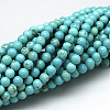 Natural Howlite Beads Strands X-TURQ-G103-4mm-01-4