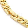 Brass Micro Pave Clear Cubic Zirconia Twisted Chain Bracelets for Women BJEW-R315-01D-G-3