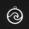 Non-Tarnish 201 Stainless Steel Charms STAS-N090-LA002-1