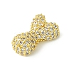 Rack Plating Brass Clear Cubic Zirconia Pendants KK-S378-01G-Y-2