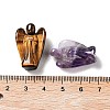 Natural & Synthetic Gemstone Carved Angel Statues Ornament G-P525-16-4