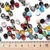 Faceted Rondelle Electroplate Glass Beads Strands EGLA-X0003-8x6mm-3