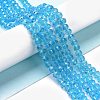 Electroplate Glass Beads Strands EGLA-A034-T2mm-L03-4