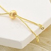 Brass Micro Pave Cubic Zirconia Slider Bracelets for Women LS-BJEW-S158-08G-01-3