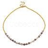 Natural Amethyst Beaded Necklaces NJEW-P311-04D-G-1