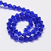 Imitate Austrian Crystal Bicone Glass Beads Strands X-GLAA-F029-4x4mm-06-2