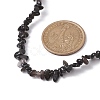 Natural Obsidian Chip Beaded Necklace NJEW-JN04616-12-3