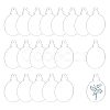 Transparent Acrylic Disc Pendants TACR-NB0001-07B-1