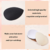 6Pcs 3 Colors EVA Cloth Teardrop Fascinator Hat Base for Millinery AJEW-FG0002-81-4