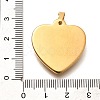 304 Stainless Steel Pendants STAS-B079-03G-03-3