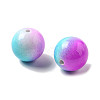 Baking Paint Opaque Acrylic Beads OACR-H049-02B-2