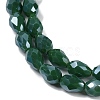 Opaque Solid Color Electroplate Glass Beads Strands EGLA-N013-P8mm-B04-3