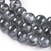 Spray Painted Glass Beads Strands GLAA-A038-B-63-3