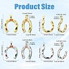 2Pcs Brass Micro Pave Cubic Zirconia Pendants KK-FS0002-14P-3