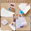 3 Sets Rectangle PP Plastic Organizer Storage Boxes CON-TW0001-02-5