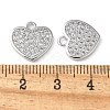 Brass Micro Pave Cubic Zirconia Charms KK-C086-07P-3