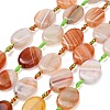Natural Banded Agate Beads Strands G-A321-E03-01B-2