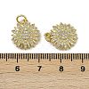 Brass Micro Pave Cubic Zirconia Pendants KK-I358-063G-G-3