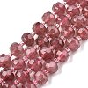 Natural Strawberry Quartz Beads Strands G-N327-08O-1