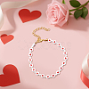 4Pcs 2 Styles Acrylic Beads Bracelets for Women BJEW-HY0001-13-3