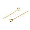 Brass Eye Pins KK-H502-02C-G-2