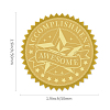 Plastic Self Adhesive Gold Foil Embossed Stickers DIY-WH0211-019-2