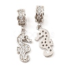 Brass Micro Pave Cubic Zirconia Pendents KK-M247-17P-1