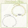 2Pcs Brass End with Chains AJEW-CJ00012-2