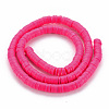 Handmade Polymer Clay Bead Strands X-CLAY-T002-6mm-49-2