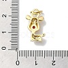 Rack Plating Brass Micro Pave Cubic Zirconia Enamel Pendants KK-K377-88G-02-3