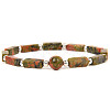 Natural Unakite Beads Stretch Bracelets for Men Women ZE2494-4-1