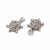 316 Surgical Stainless Steel with Crystal Rhinestone Charms STAS-G305-06P-2