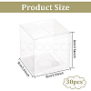 Transparent Plastic PET Box Gift Packaging LS-CON-WH0052-9x9cm-2