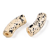 Opaque Spray Painted Acrylic Beads MACR-S372-001F-B08-2