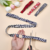 10M 4 Colors Printed Cotton Ribbon OCOR-FG0003-32-3