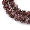 Handmade Gold Sand Lampwork Beads Strands LAMP-R141-10mm-27-3