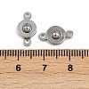 304 Stainless Steel Snap Clasps STAS-K311-03P-3