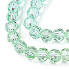 Transparent Glass Beads Strands X-GLAA-E036-07R-4