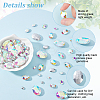 94Pcs 6 Style Pointed Back Glass Rhinestone Cabochons DIY-FG0003-64-4