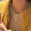 Bowknot 925 Sterling Silver Pendant Necklaces for Women NJEW-F338-04S-3
