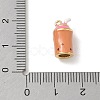 Brass Enamel Pendants KK-CBA1717-03G-02-3