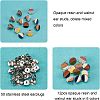 Transparent Resin & Walnut Wood Stud Earring Findings MAK-FH0001-11-2