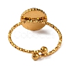 Round Natural Mixed Stone Finger Rings RJEW-Q822-01G-4